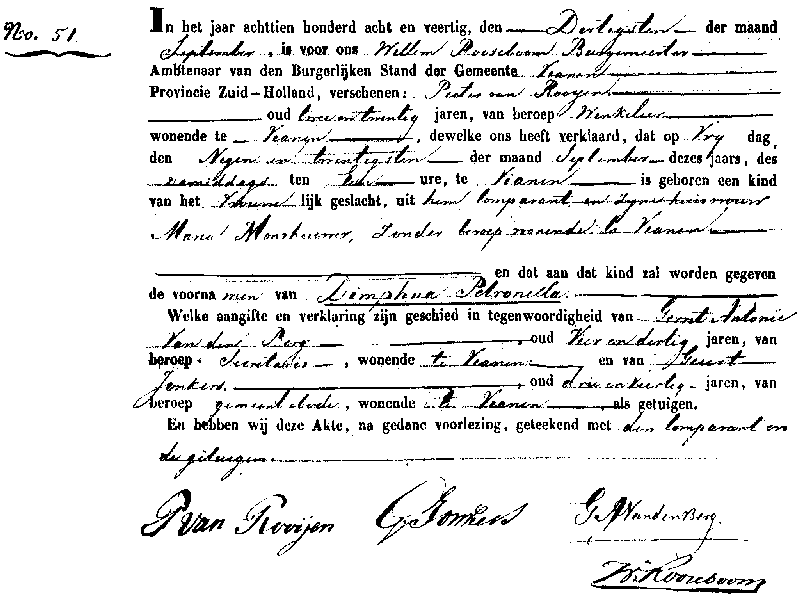 18480930 geb akte 51 Dimphna P dv P v Rooijen - M Monshouwer